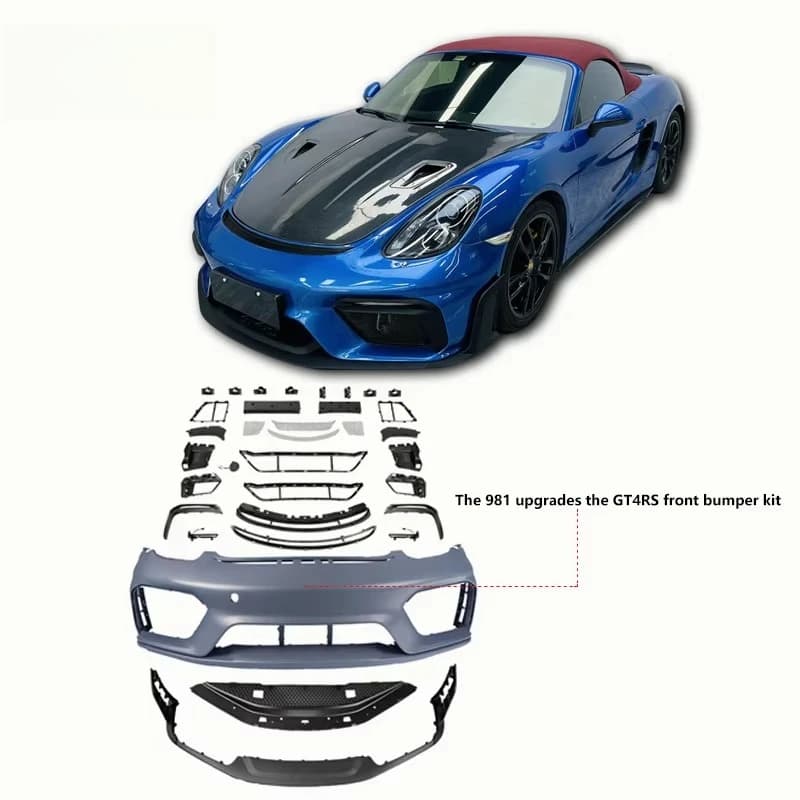 STLF Carbon Fiber GT4RS Facelift Body Kit for Porsches Cayman Boxster 718 981 Upgraded Bumper New Condition