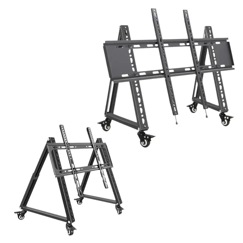 Low Height Mobile TV Stand for Flat Curved Screen TV, LED, LCD Versatile Sturdy
