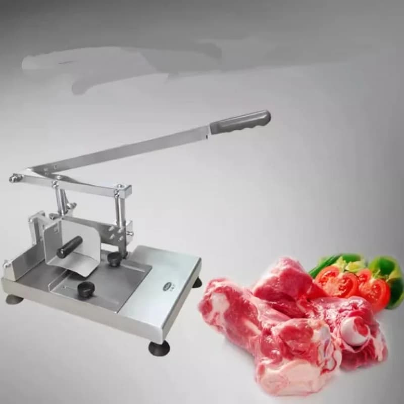 Manual Frozen Meat Bone Saw Cutting Chopping Cutter Machine Leg Cutter Fish Ribs Bone Ribbonfish Guillotine Cut Machine