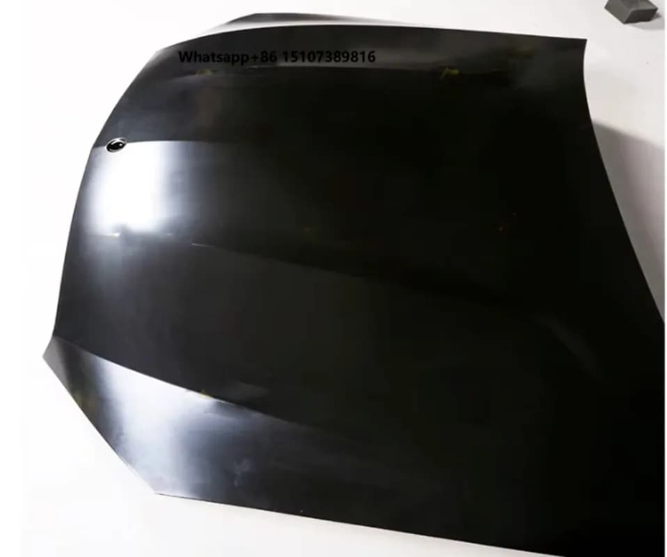 New Bright Black Aluminum Hood for 2015-2021 -C-Class W205 AMG-Style Upgrade High Quality