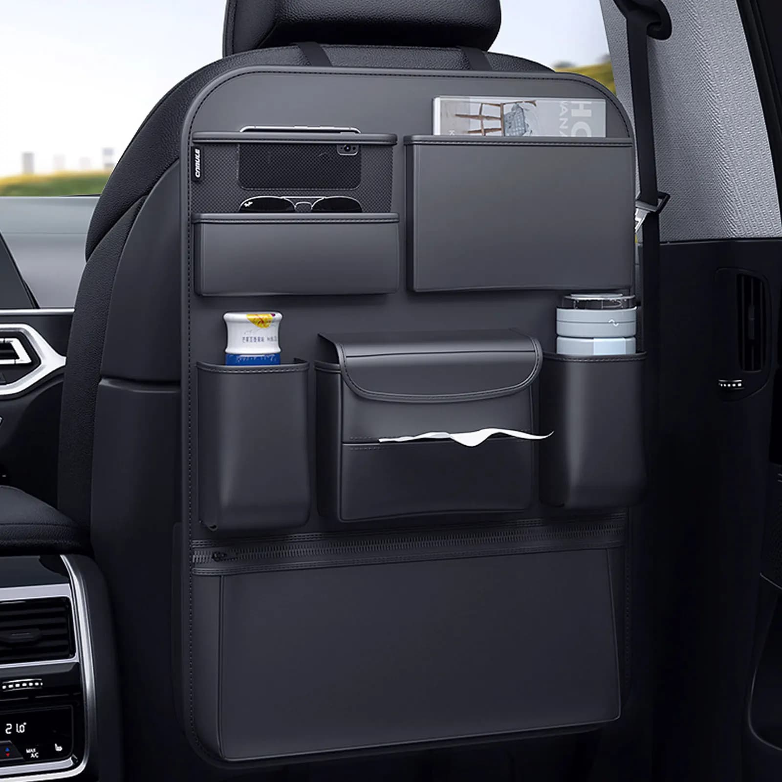 Car Seat Back Storage Bag Hanging Bag Multi-function Storage Box Car Seat Back Storage Bag Interior Decoration Auto  Accessoires