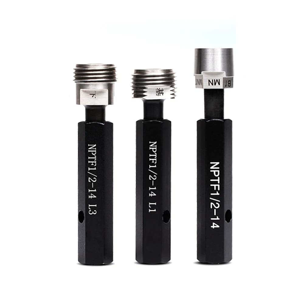 American Tapered Pipe Thread Plug Gauge Set 60 Degrees Dryseal Pipe Threads Gauges Gage NPTF NPTF1/16 1/8 1/4 3/8 3/4 1/2