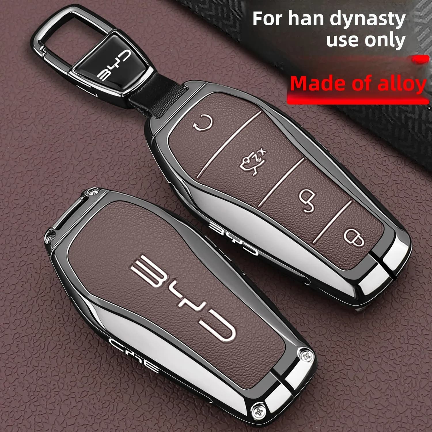 BYD Han EV keycase 2026 Han DMi car specific flash charging version remote control case with high-end metal buckle