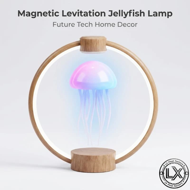Floating Jellyfish Lamp 9 Tentacles 2 Working Modes Ultra Long Battery Life Colour Gradient Light Effects with Remote Control