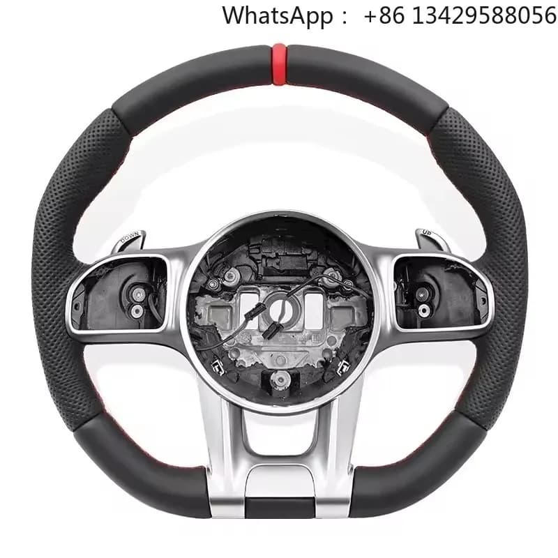 Leather Car Steering Wheel for Mercedes Benz W205 W204 W213 G55 G500 W212 W222 W221 W463 C63 S63 CLS63 E63 GLC GLE GLS 220d C220