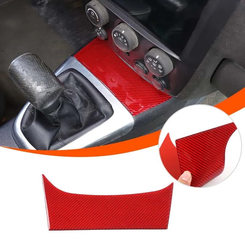 Gear Shift Storage Slot Mat Soft Real Carbon Fiber Central Control  Decor Sticker Car Supplies For Hummer H3 GMT345 2005-2009