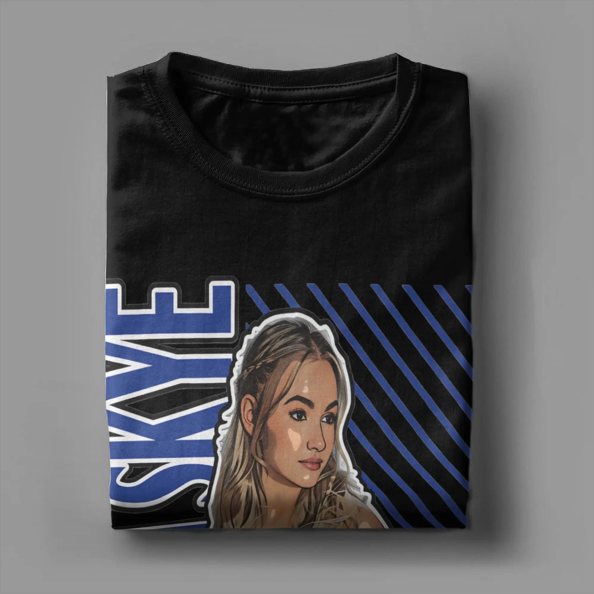 Freya Skyes  T Shirts for Men 100% Cotton Vintage T-Shirts Round Collar  Tees Short Sleeve Clothes Graphic