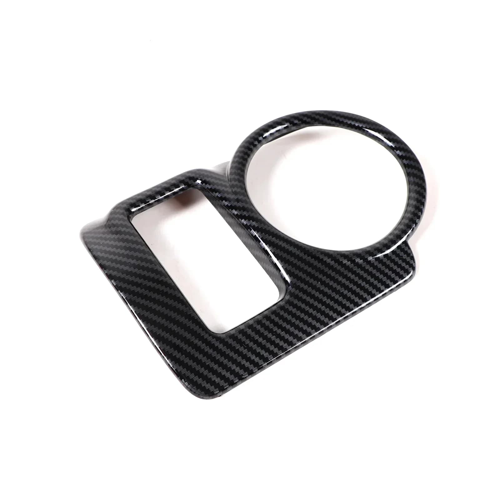 1PCs ABS carbon fiber For Nissan 370Z 2009-2020 Car styling center water cup frame sticker car interior protection accessories