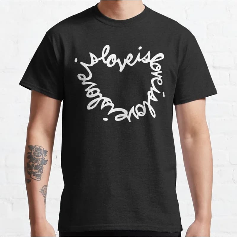 Love is Love lgbtq pride month gift clothing Short-sleeve crewneck T-shirt for men large size Adult Tops S-6xl