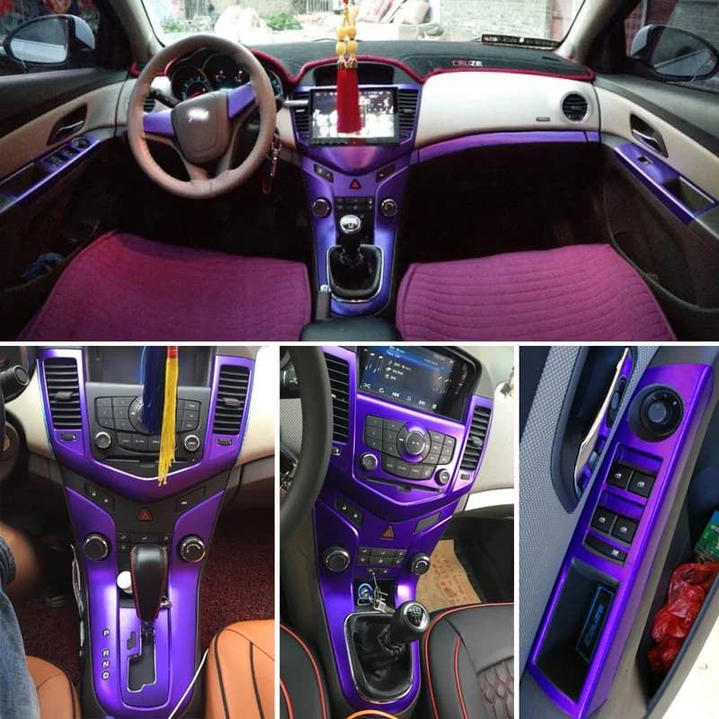 For Chevrolet Cruze Interior Central Control Panel Door Handle 3D/5D Carbon Fiber Stickers Decals Car Styling Accessorie
