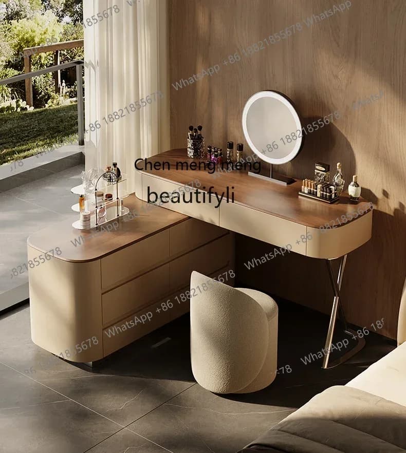 32Dresser, chest, integrated corner makeup table, high-end light luxury designer makeup table