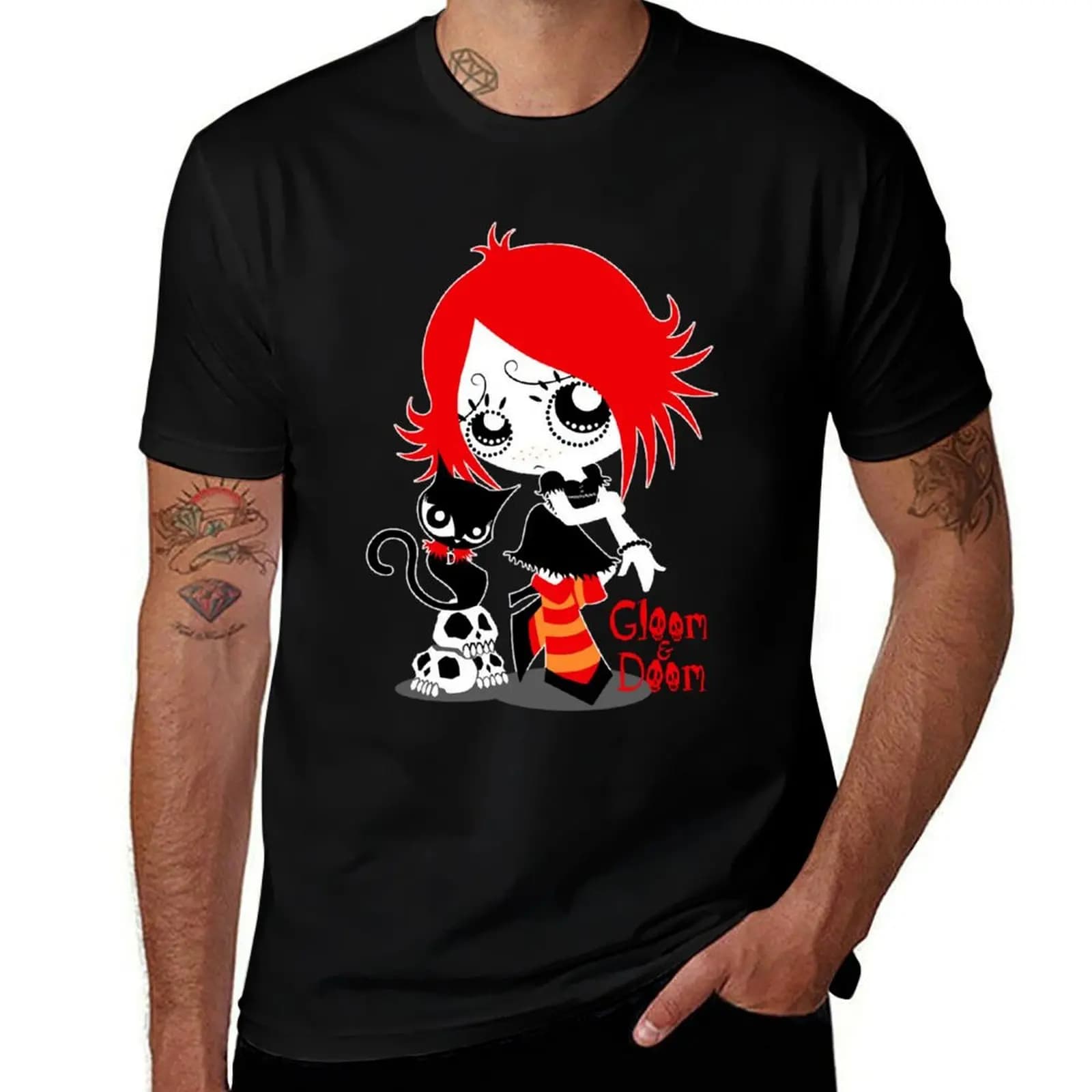 Ruby Gloom and Doom Kitty T-Shirt g man t shirts for men man t shirts cotton