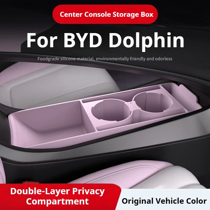 For BYD 25 Dolphin Models Car Center Console Modification Anti-slip Pad Central Control Lower Storage Box Car Modify Accessories