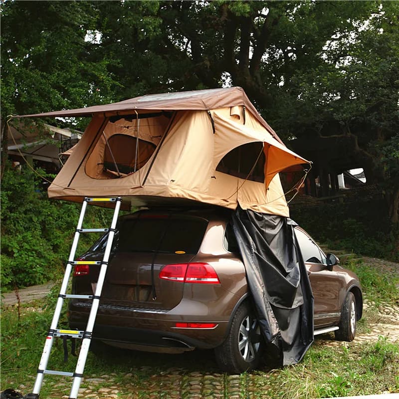 Hot Selling Foldable Oxford Soft Shell Rooftop Tent with Annex Room Waterproof UV Treated For SUV Pickup