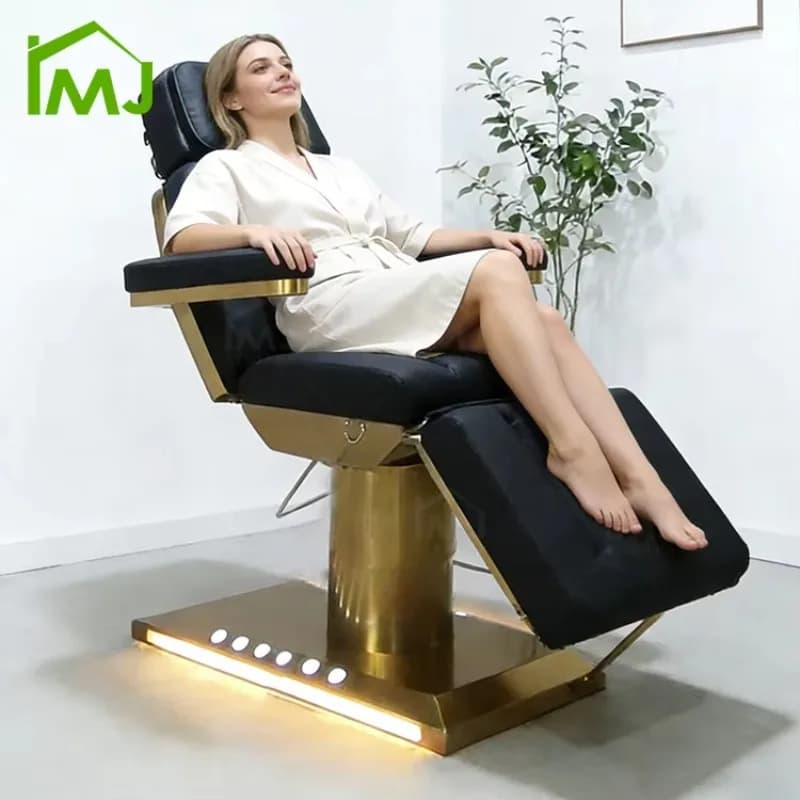 2026 Modern Eyelash Facial Treatment Salon Electric Massage Beauty Bed With Motors