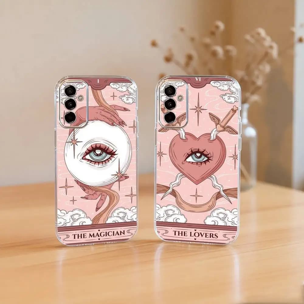 Moon Star S-Sun Tarot Phone Case Transparent Silicone Soft For SamsungA10,12,20,21S,30,31,40,50,51,52,70,71