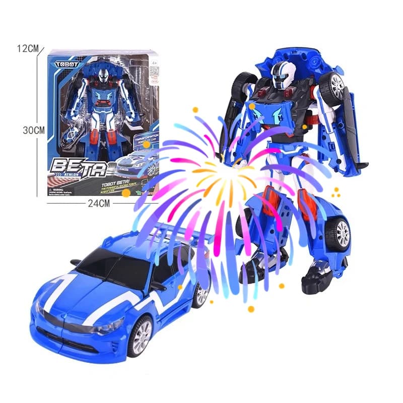 Newest Big ABS Tobot Transformation Robot Toys Korea Cartoon Brothers Anime Tobot Deformation Car Bulldozer Toys for Child Gift
