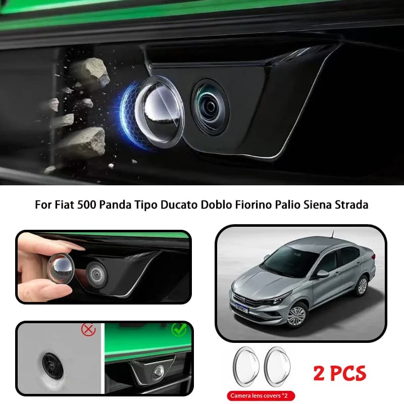 For Fiat 500 Panda Tipo Ducato Doblo Fiorino Palio Siena Strada Car camera protective cover lens cover