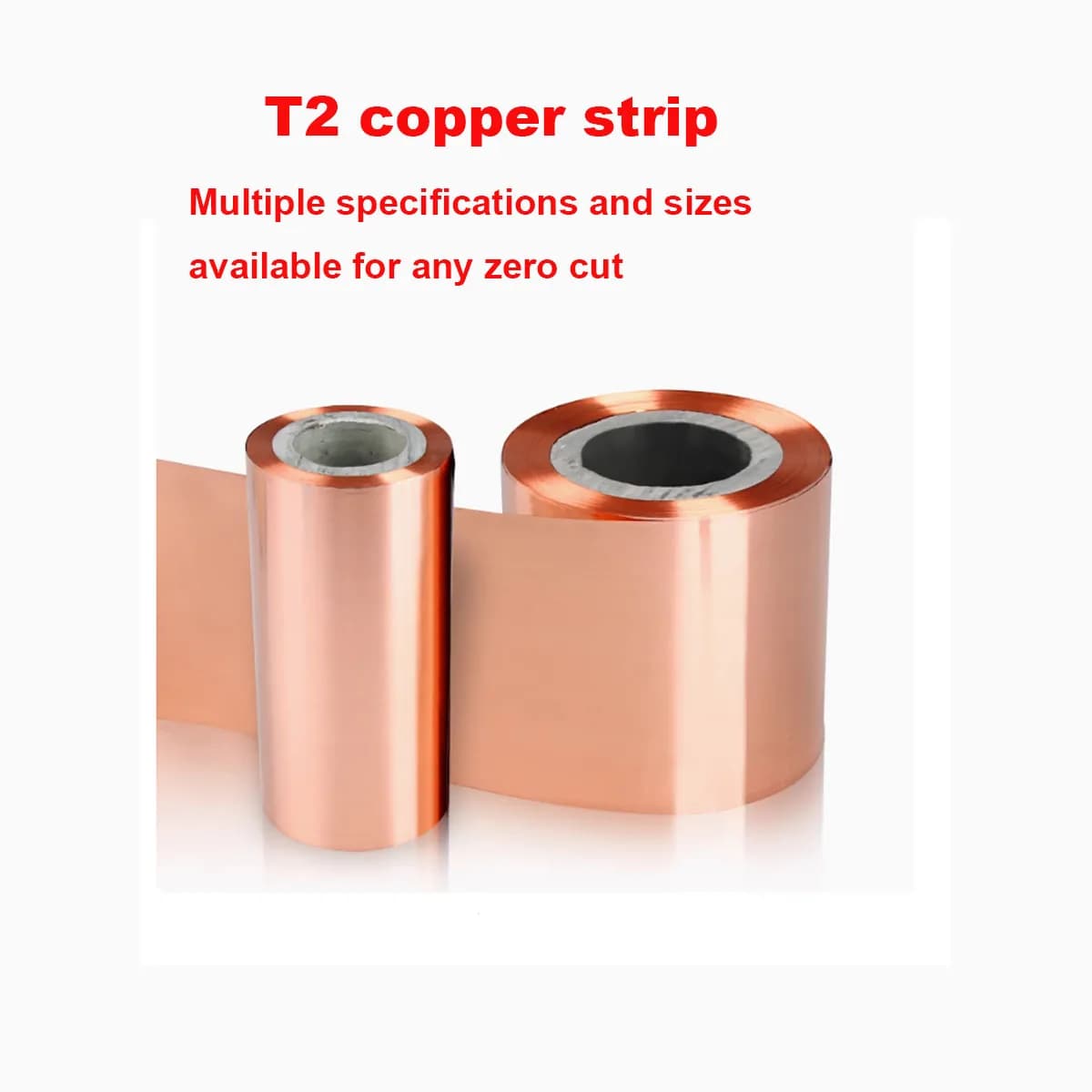 1M T2 Copper Sheet Pure Copper Strip 0.1-0.3mm Ultra-thin Copper Foil Thick Plate Grounding Conductive Heat Sink Width 5-120mm
