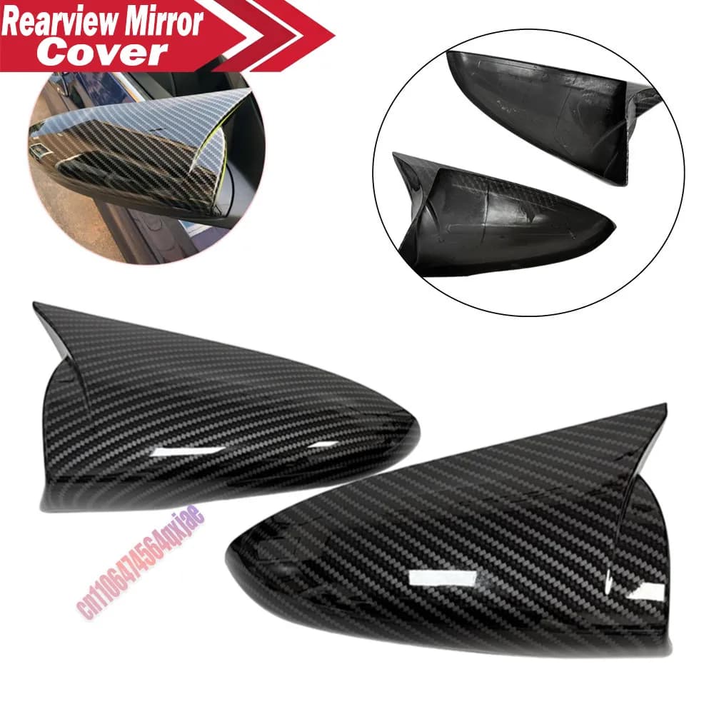 For Hyundai LAFESTA I20 I20N BAYON 2020-2023 ABS Car Rearview Side Mirror Cover Wing Cap Exterior Door Trim Adhesive Sticker