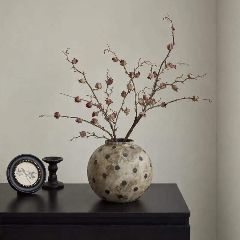 Italian Minimalist Vase Ceramic Light Luxury High-end Ornament Living Room Dining Table Entrance Decoration Floreros Altos