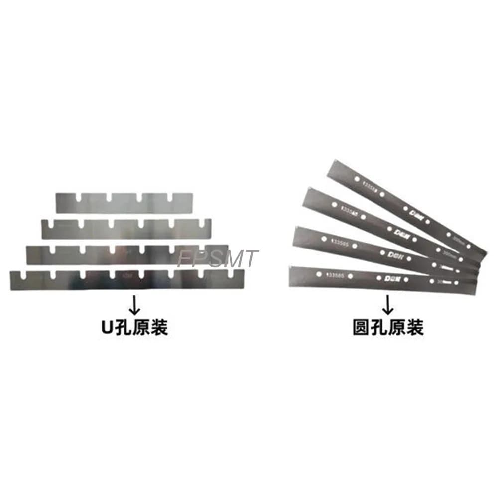 1pcs Printer machine Blade Squeegee Blade U-Type 129928 03165894-01 200/250/300 mm 0.2mm For DEK Machine