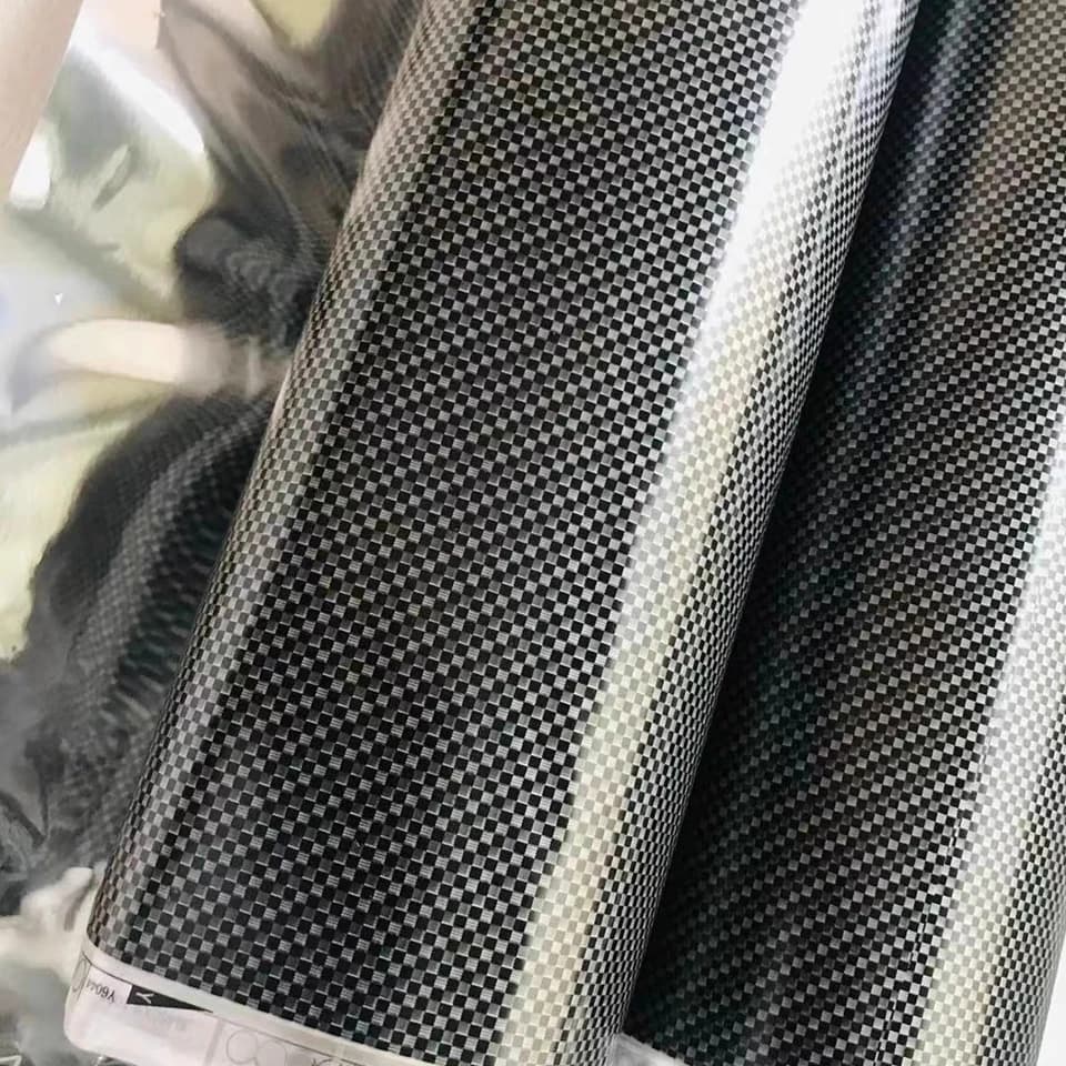 Black Carbon Fiber Hydrographic Film,Universal Base Water Transfer Vinyl for Car Interior DIY All Backgrounds Compatible 76