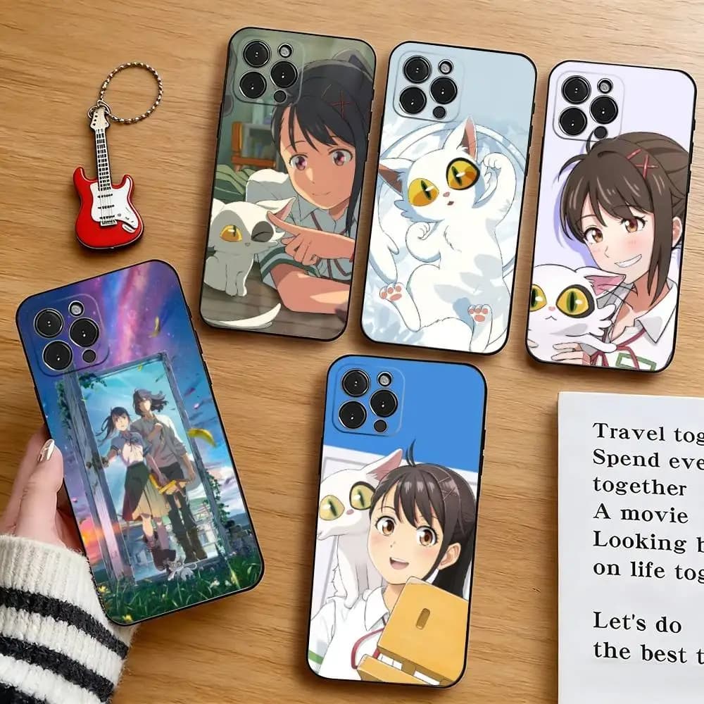Suzume Anime Phone Case Silicone Soft For IPhone 17 16 15 14 13 12 11 X XR Plus Pro Max Plus