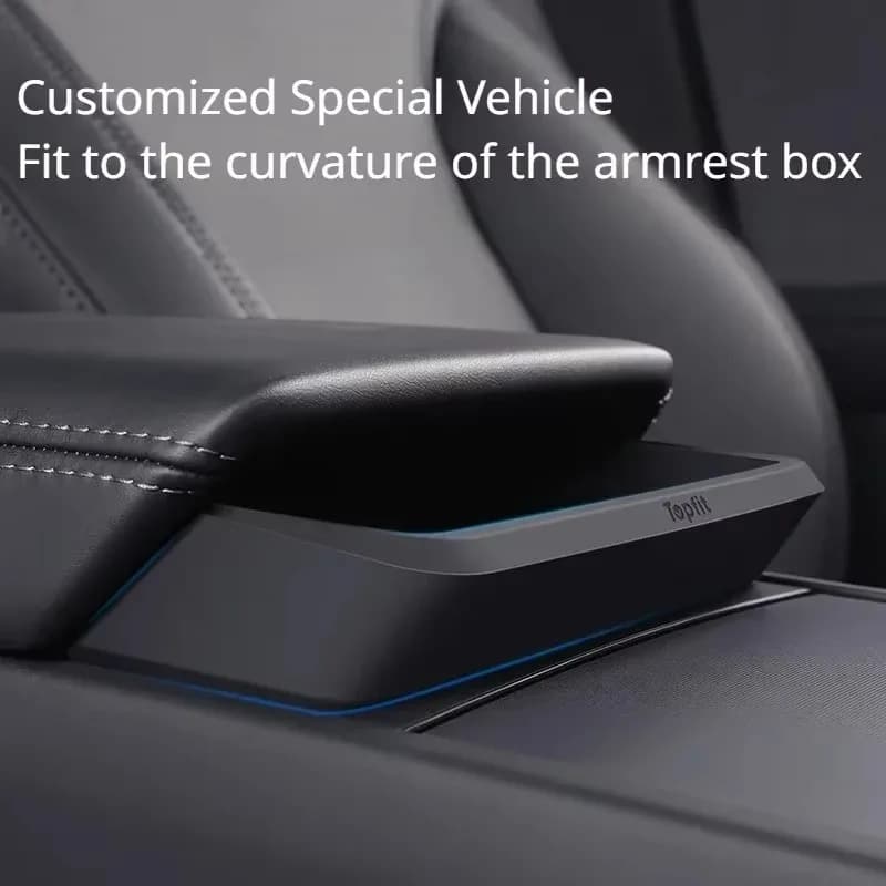 Sunglasses Storage Case for Tesla Model Y LAUNCH/Juniper/Model 3+ Highland 2025 Central Control Glasses Pocket Car Armrest Box