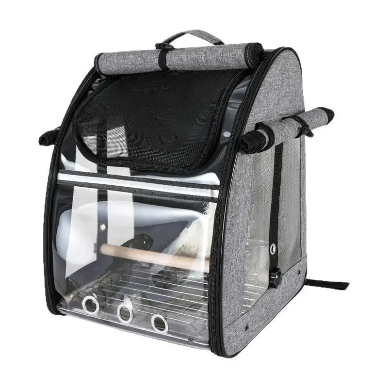 304 stainless steel mesh parrot backpack bird bag shoulder go out portable bird bag breathable double shoulder parrot