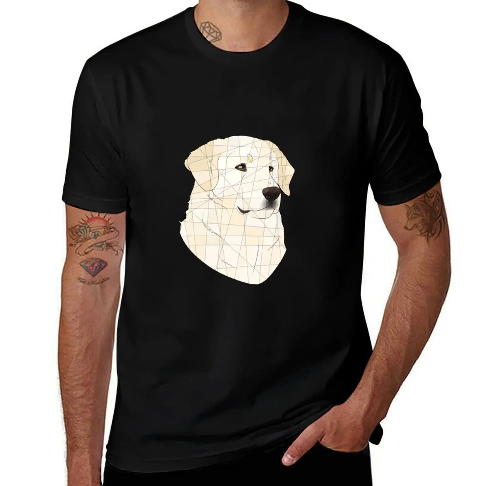 English Cream Golden Retriever T-Shirt Long Lasting Casual T-Shirt
