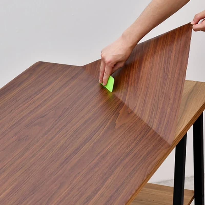 5M Desktop Furniture Renovation Sticker Cabinet Wardrobe Veneer Waterproof And Moisture-proof PVC Self-adhesive Stickers