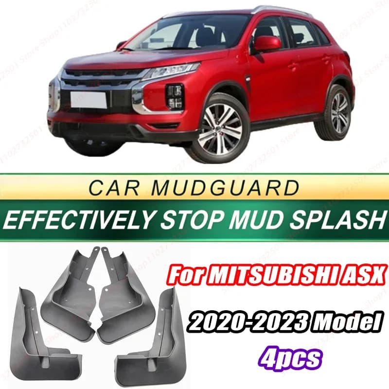 For MITSUBISHI ASX 2020-2023 Model 4PCS Front Rear Mud Flaps Splash Guards Fender Mudguards Auto Accessories