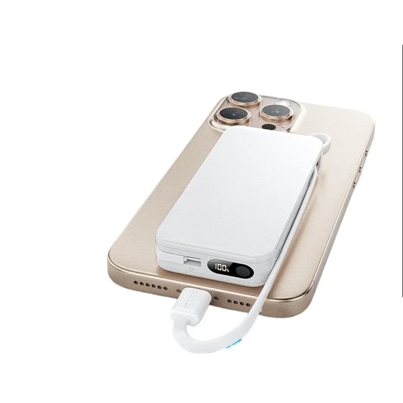 Bring your own cable power bank, fast charging 10,000mAh, large capacity