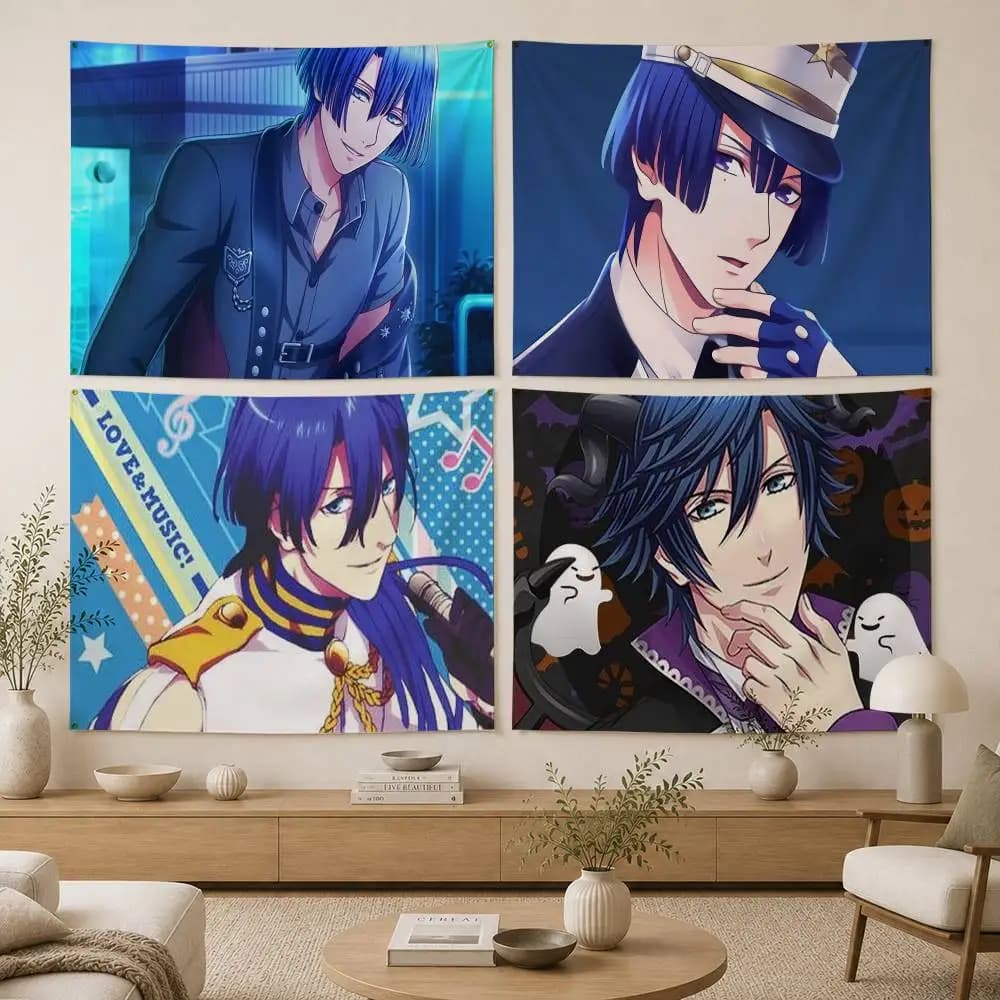 U-Uta no Prince-sama Hijirikawa Masato Flag Digital Printing Banner for Garage Wall Out Door Decoration