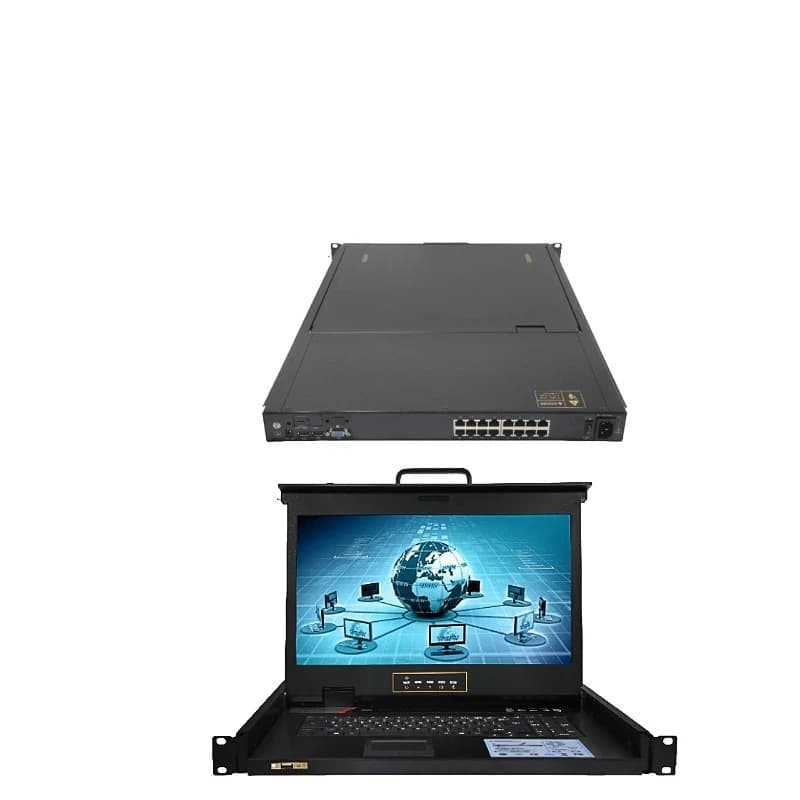 17.3 inch 16-port CAT5 LED KVM switcher 16-port CAT5 LED KVM switcher