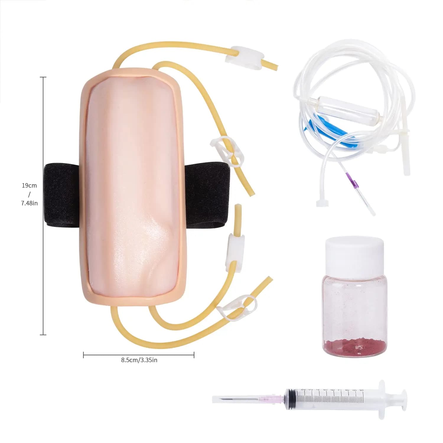 Venous Bleeding Practice Kit Wearable Simulation Arm Training Pad for Student Practice