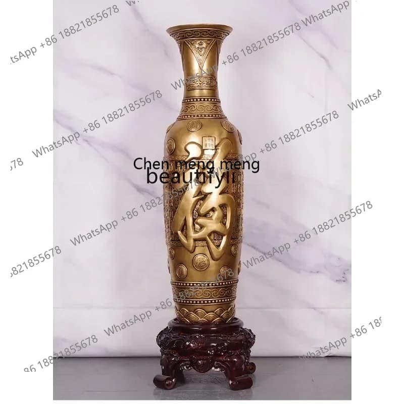 cc182l Large Floor Vase Decoration Hotel Lobby Decoration Living Room TV Cabinet Housewarming Personalized Gift