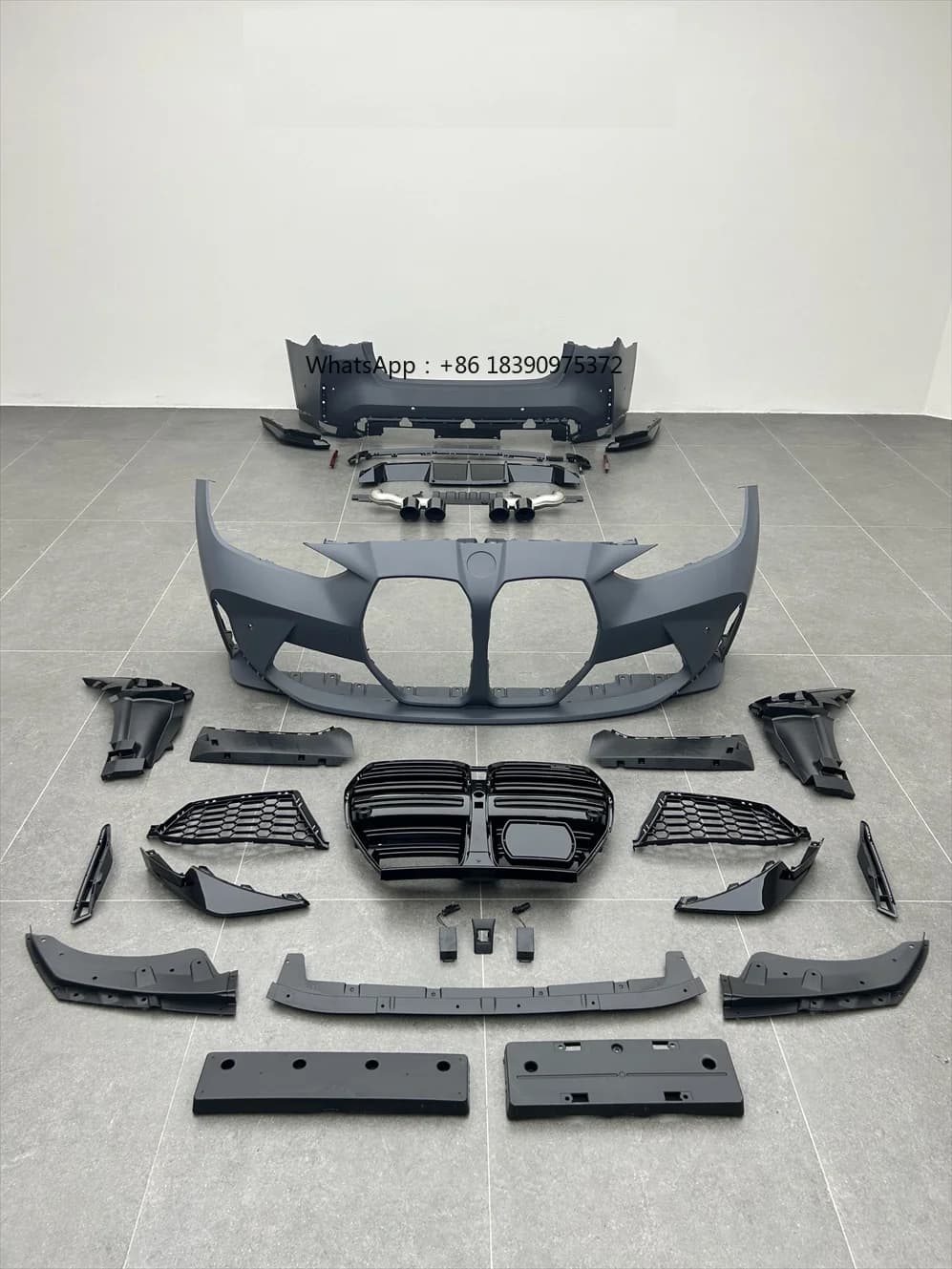 For XLstyling New G26 to G82 M4 Look Clip-On Body Kit with Clips for Front/Rear Bumper Facelift Upgrade