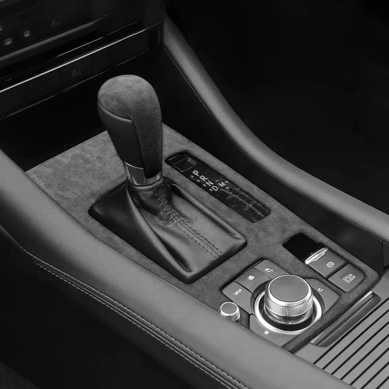For RHD Mazda6 Atenza Mazda 6 2020 2021 Suede Overlays Interior Trim On Gear Shift Panel, Window Lifting, Gears Cover, Doors