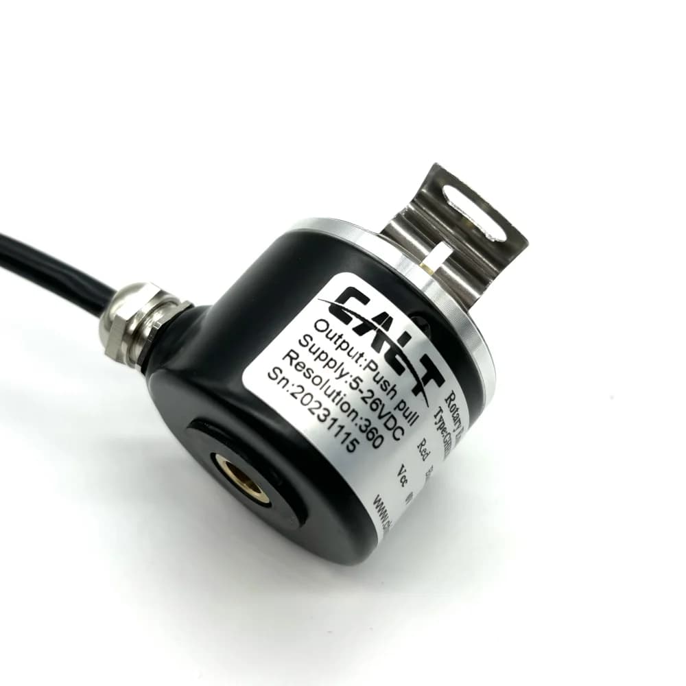 CALT GHH38-06G360BMP526  6mm Hollow Shaft Encoder 360  p/r Push Pull A B Z  5-26V Voltage