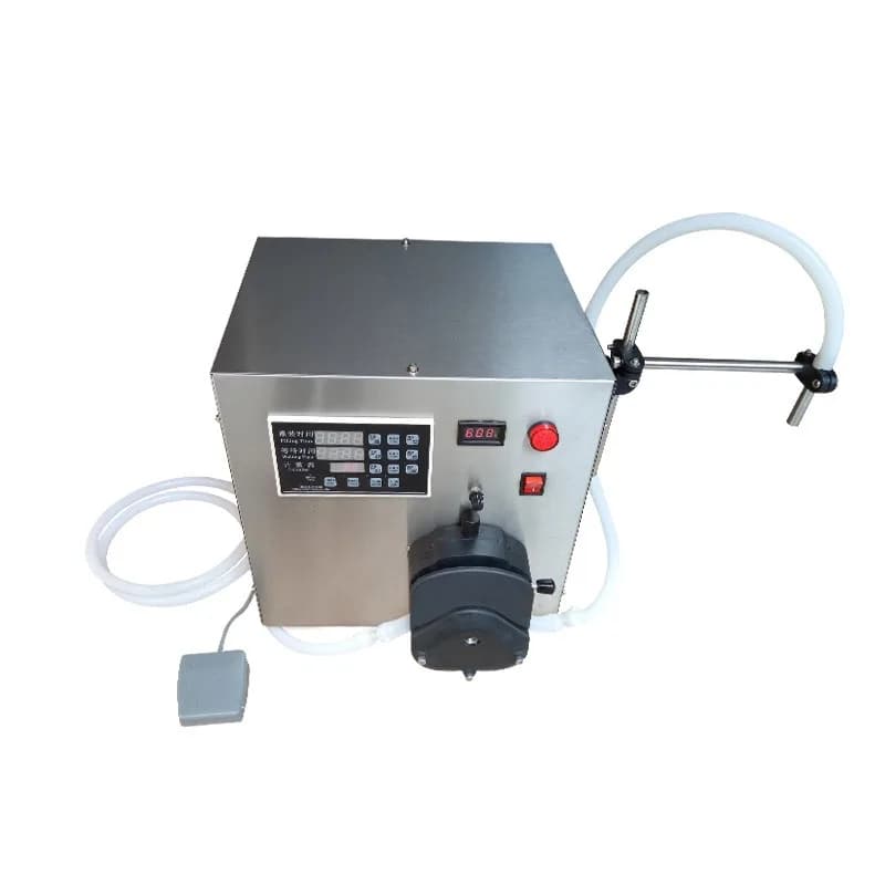 Small 13 liters peristaltic pump liquid filling machine Vat disinfectant Baijiu chemical liquid water poisonous water