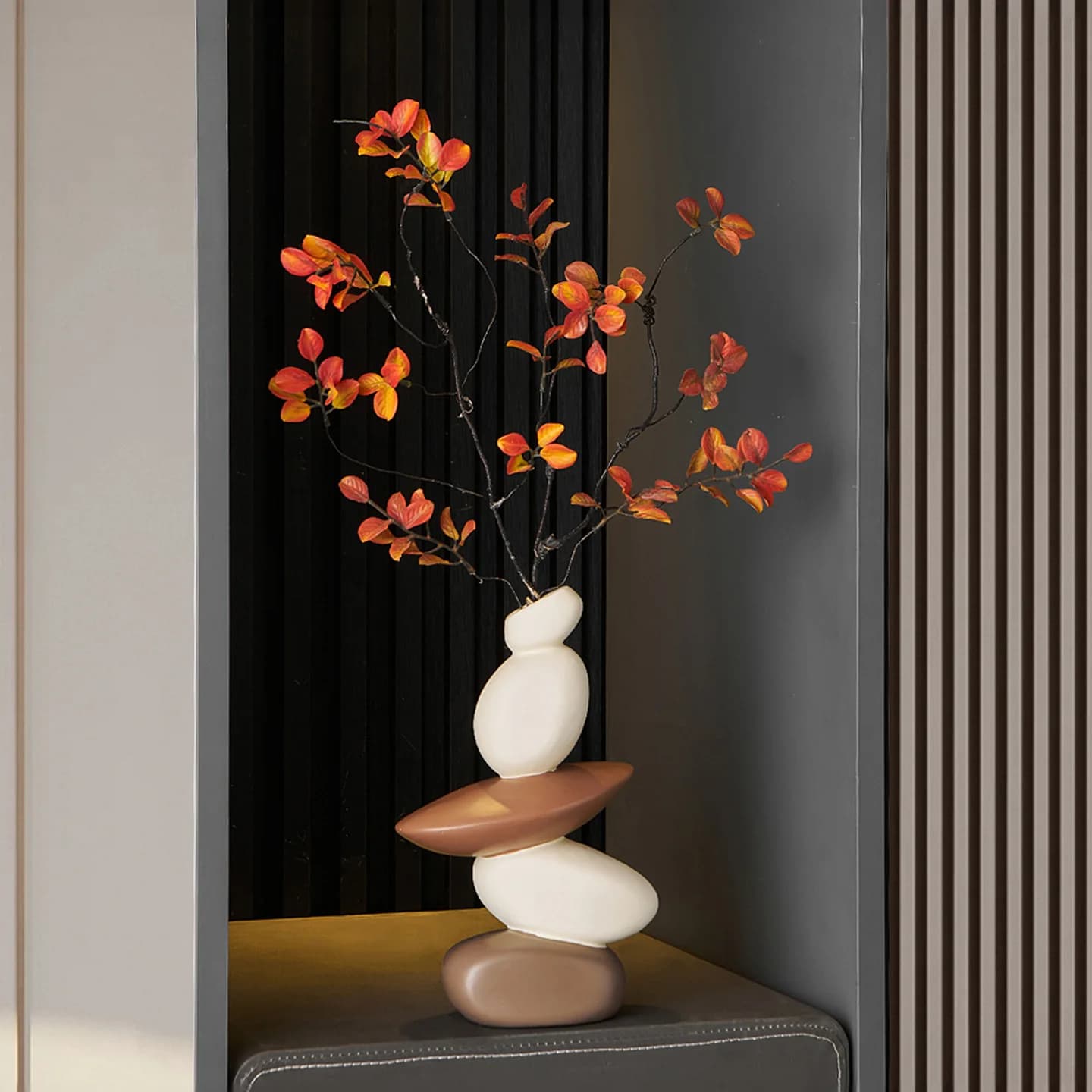Creative Times Come and Go Vase Living Room TV Cabinet Creative Ornament Modern Simple Dried Flower Decoration Home Ornament