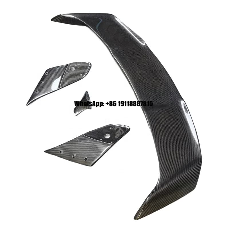 Var Style Carbon Fiber Rear Spoiler Rear Wing For Nissan GTR R35 2007-