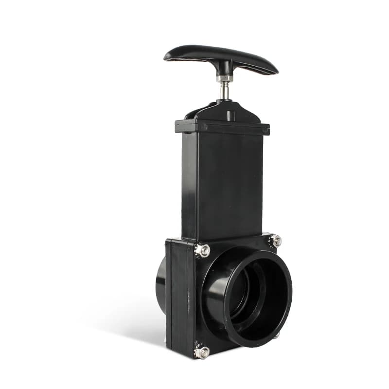 RV External Accessories 50/63/75 Mm RV Knife Water Gate Valve Portable Manual Control PVC Sewage Exhaust Gate Valve
