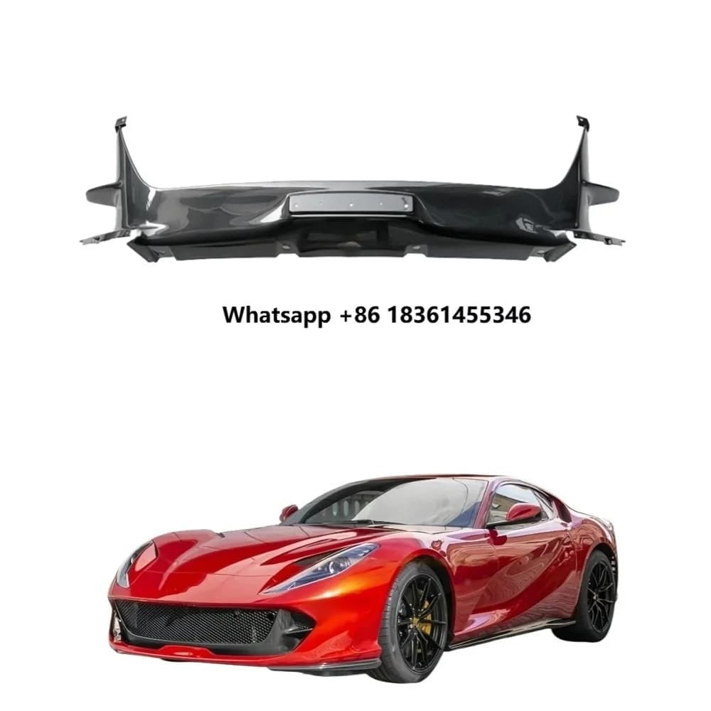For  812 High Quality OEM Style Dry Carbon Fiber Front Bumper Decoration with Front Center Lip Suitable