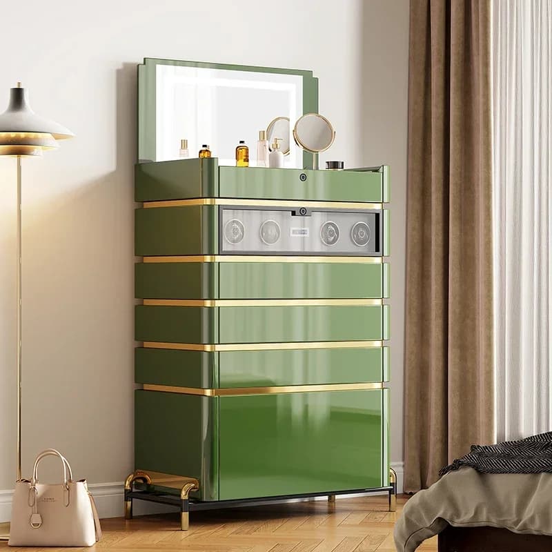 Luxury Nordic Fashion Cabinets Solid Wood Lockers Jewelry Organizer Cabinets Bedroom Dresser Armario De Ropa Home Furniture