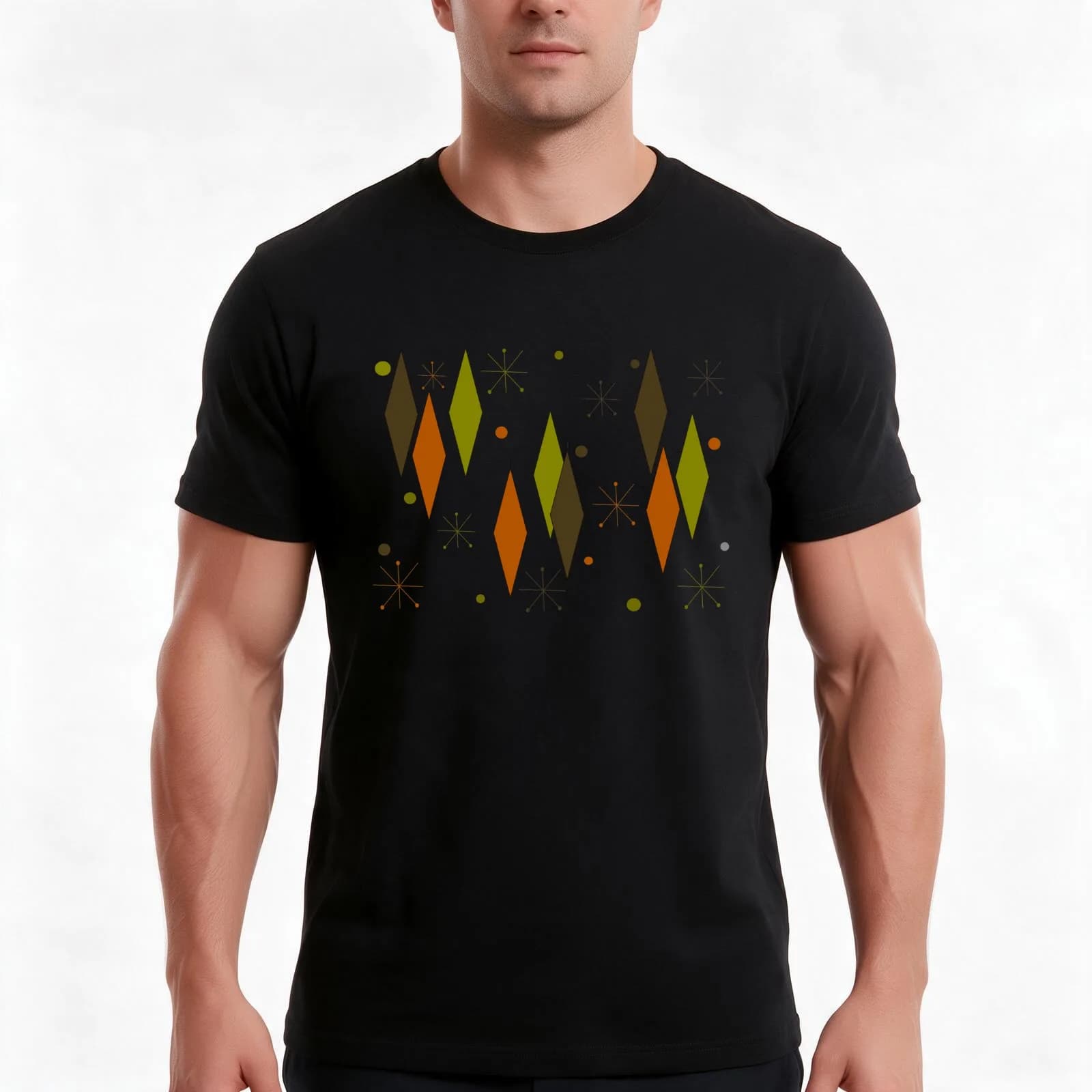 Diamonds Vintage Style T-Shirt, Summer Casual Cotton Tee, Oversized Streetwear Tops, Vintage Graphic Print, Unisex Men Women