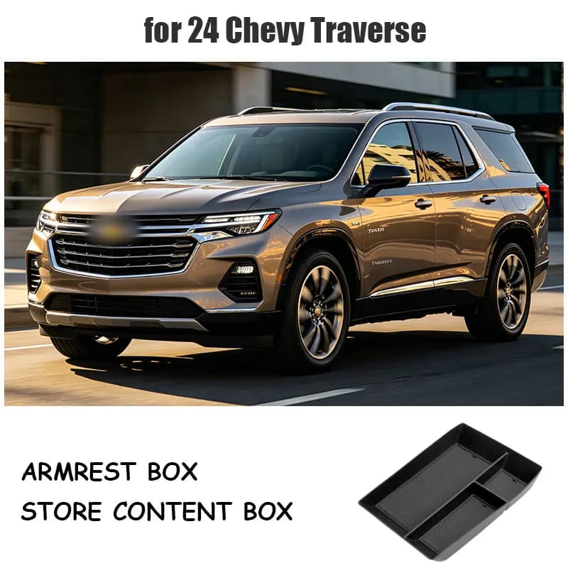 for 24 Chevy Traverse Navigator GMC Acadia Armrest Box Storage Box Accessories Storage of central control armrest box