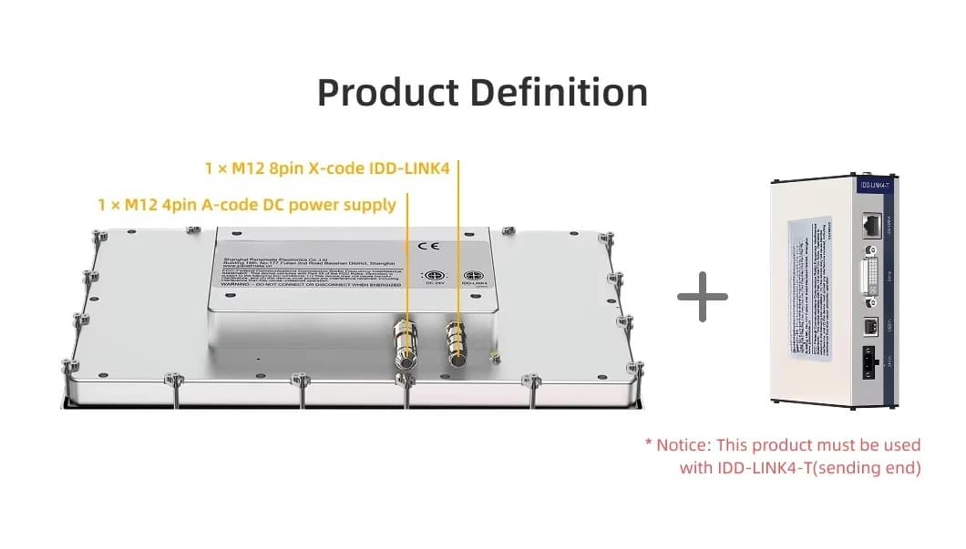 19 Inch IP65 Rugged ATEX Industrial Panel  Explosion-proof Display for Industrial Control Panel with CAT5 KVM Extender